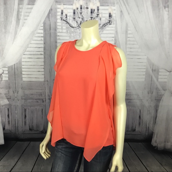 BCBGMAXAZRIA Backless Chiffon Top - Picture 5 of 5